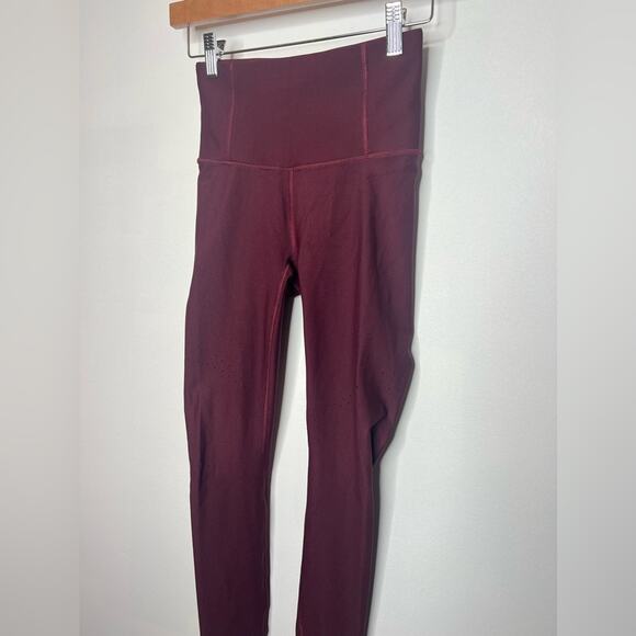 Lululemon Zoned In Tight Burgundy - Picture 3 of 4